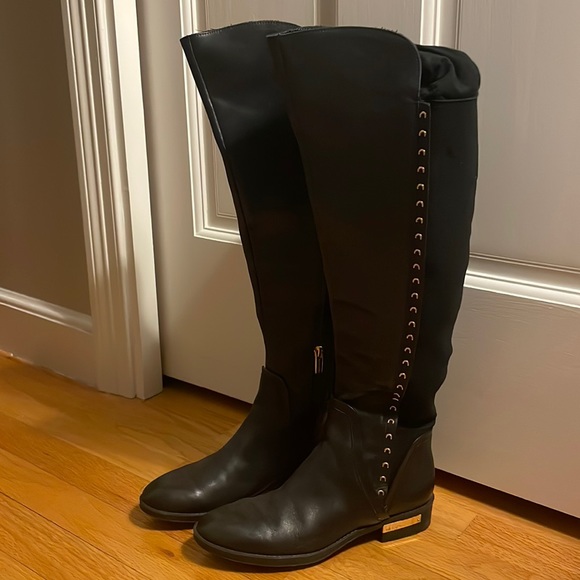 Shoes | Vince Camuto Tall Black Leather Boots | Poshmark